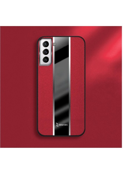 Samsung Galaxy S25 Uyumlu Kılıf Zebana Premium Deri Kılıf Kırmızı indirimleri
