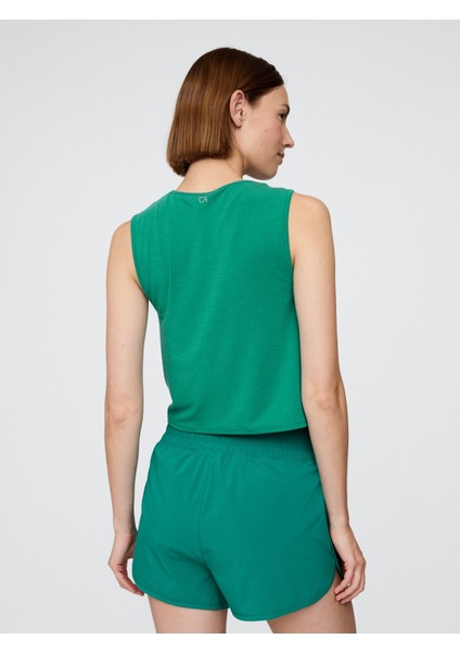 Kadın Yeşil Gapfit Breathe Crop T-Shirt modelleri