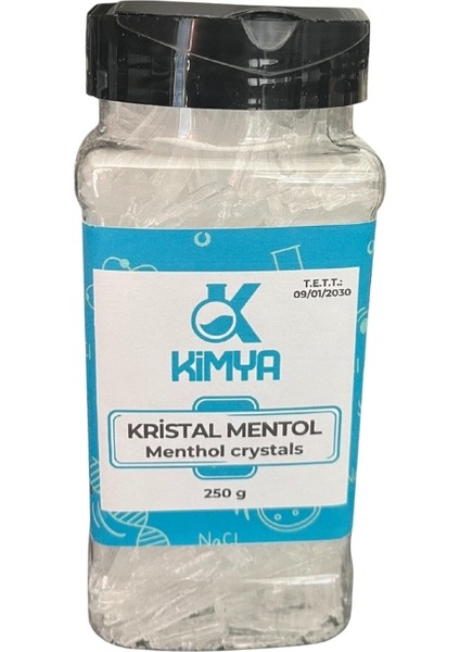 Kristal Mentol 250 gr - Food grade Menthol Crystals - Pratik Ambalaj