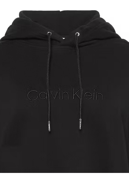 Kadın Logo Işlemeli Kapüşonlu Sweatshirt - Siyah modelleri
