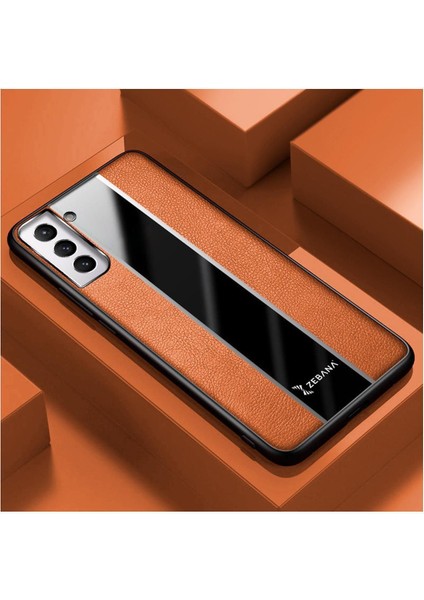 Samsung Galaxy S25 Uyumlu Kılıf Zebana Premium Deri Kılıf Kahverengi fiyatları