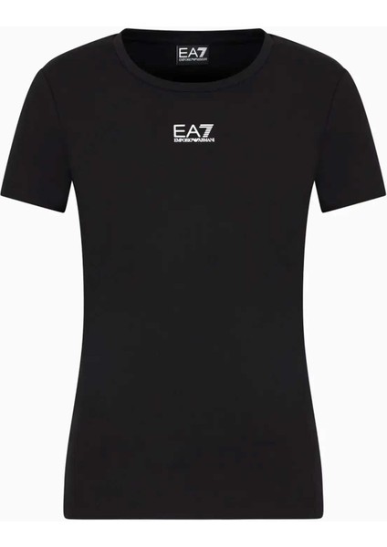 Kadın Bisiklet Yaka T-Shirt - Siyah modelleri