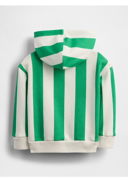 Erkek Bebek Yeşil Gap Logo Fransız Havlu Kumaşı Fermuarlı Sweatshirt modelleri