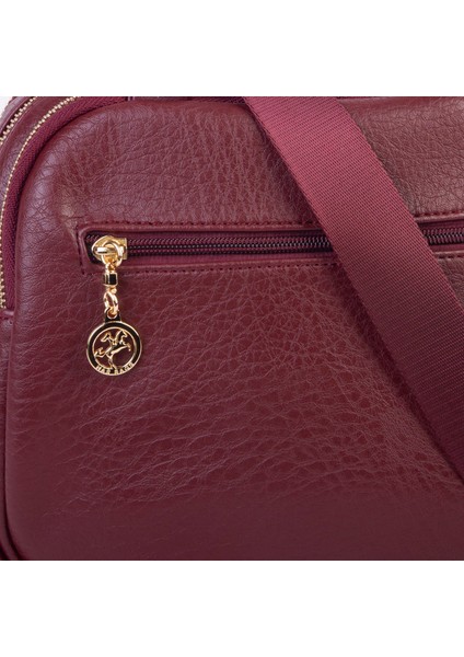 Kadın Çok Gözlü El Omuz ve Çapraz Çantası ( 25X20 Cm) Bordo Victoria fırsatları