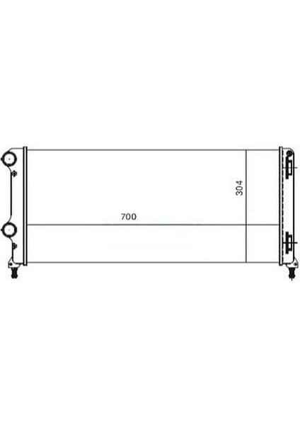 -80800 - Su Radyatoru Mekanik ( Fıat : Doblo 1.3jtd 1.9jtd ) 701×323×42