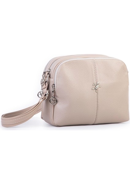 Kadın Çok Gözlü Çapraz Çanta Kum Lopez