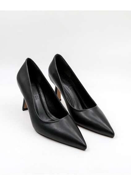 Taşlı Topuklu Aksesuar Detaylı Abiye Kadın Ayakkabı PM537 Siyah Cilt fırsatları