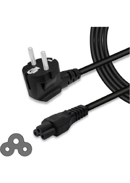 1.5 Metre 1.5 mt C5 Evrensel Dizüstü 3-Pin Şarj Fişi Güç Adaptör Kablosu Kablosu Hp Dell Toshiba Sony Asus Lenovo Samsung Dizüstü Bilgisayar Ceryan Enerji Güç Kablosu