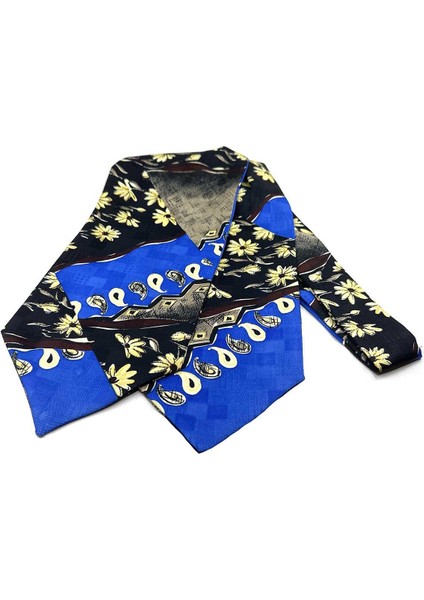 Çok Renkli Motif Desen Erkek Ascot Fular K641 indirimleri