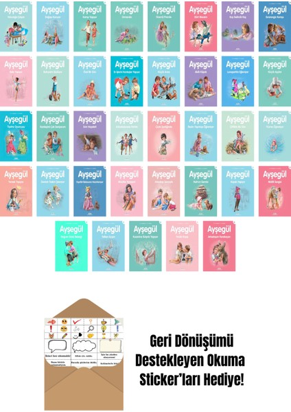 Ayşegül Serisi 37 Kitap Seti + Okuma Sticker'ları