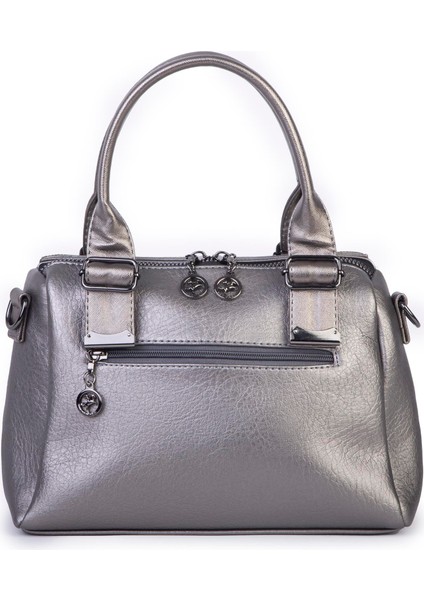 Kadın Taşlı Şık Omuz ve Çapraz Çanta Gri Victoria fırsatları