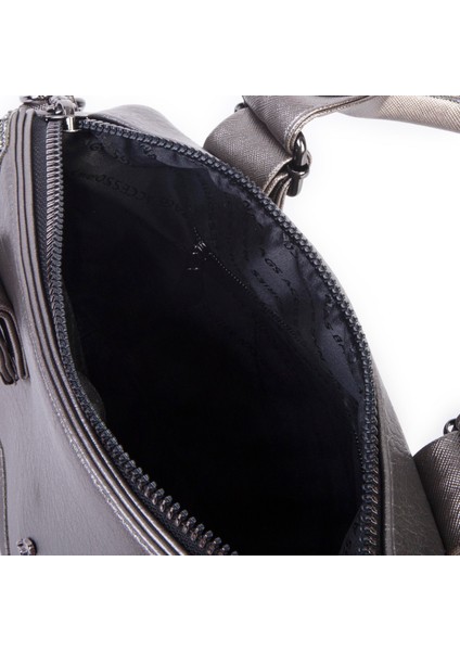 Kadın Taşlı Şık Omuz ve Çapraz Çanta Gri Victoria indirimleri