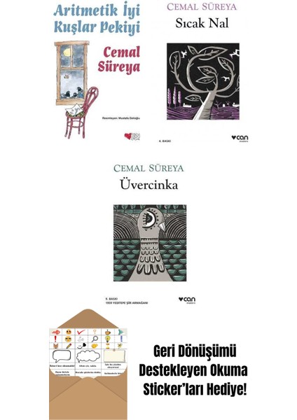 Cemal Süreya 3 Kitap Seti + Okuma Sticker'ları