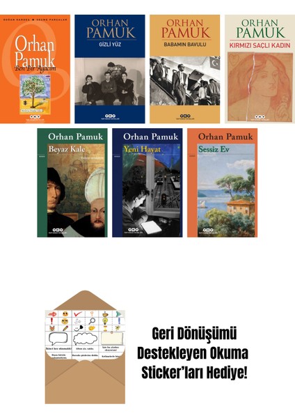 Orhan Pamuk 7 Kitap Seti + Okuma Sticker'ları