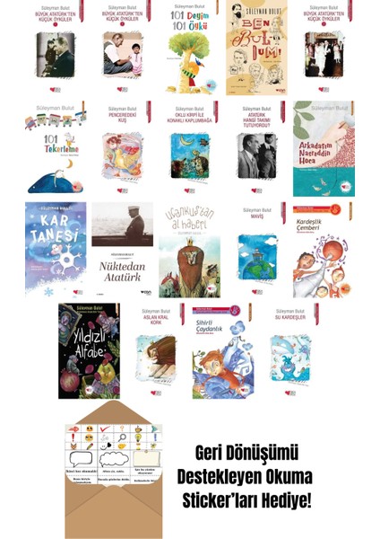 Süleyman Bulut 19 Kitap Seti + Okuma Sticker'ları