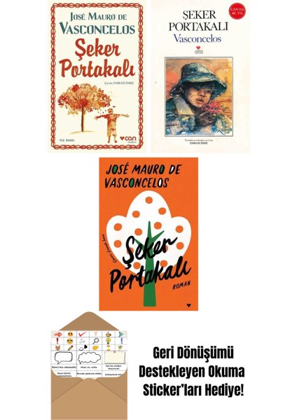 José Mauro De Vasconcelos 3 Kitap Seti + Okuma Sticker'ları