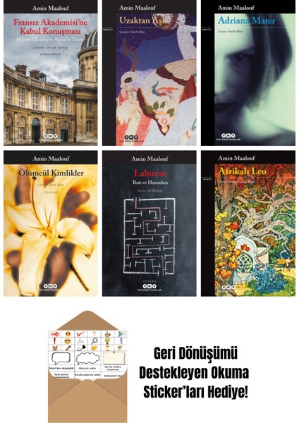 Amin Maalouf 6 Kitap Seti + Okuma Sticker'ları
