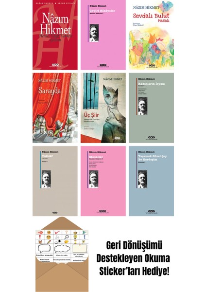 Nazım Hikmet 9 Kitap Seti + Okuma Sticker'ları