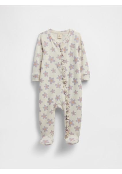 Bebek Çok Renkli Işlemeli Desenli Tulum