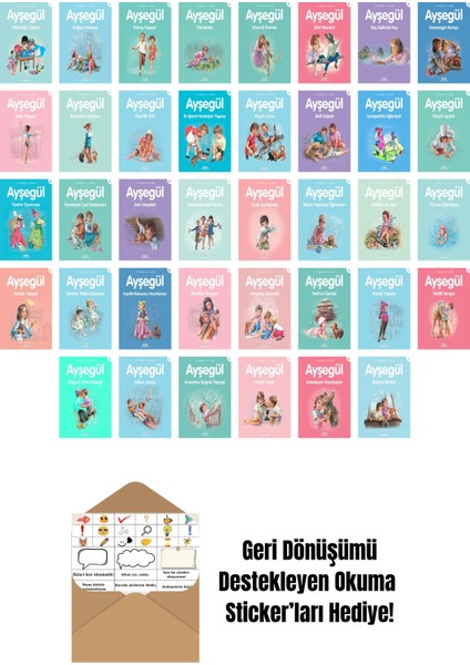 Ayşegül Serisi 38 Kitap Seti + Okuma Sticker'ları