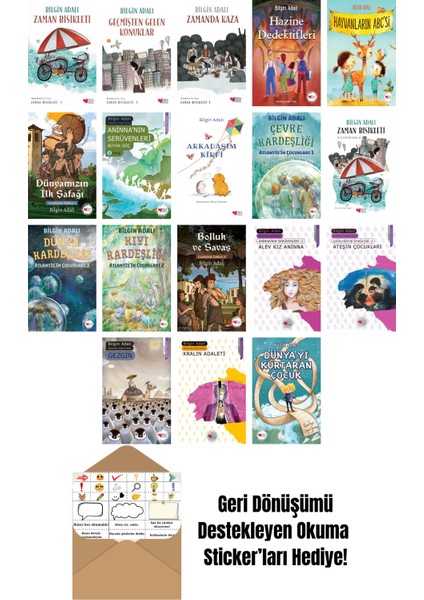 Bilgin Adalı 18 Kitap Seti + Okuma Sticker'ları