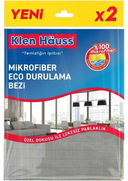 Mikrofiber Eco Durulama Bezi 2'li Set Mikrofiber