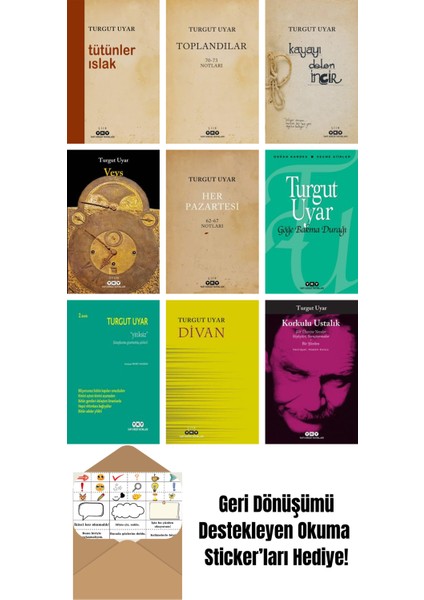 Turgut Uyar 9 Kitap Seti + Okuma Sticker'ları