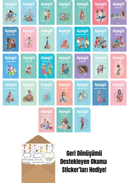 Ayşegül Serisi 31 Kitap Seti + Okuma Sticker'ları