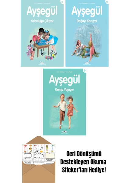 Ayşegül Serisi 3 Kitap Seti + Okuma Sticker'ları