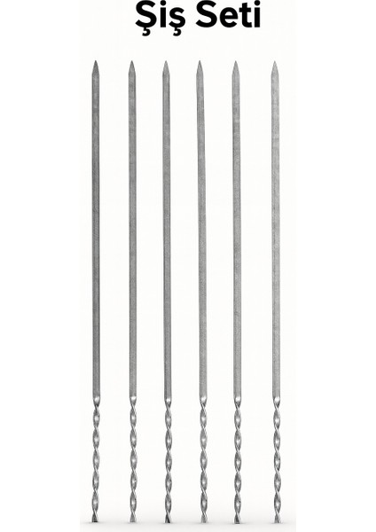 6'lı Metal Şiş