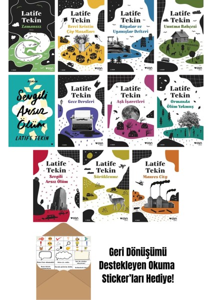 Latife Tekin 11 Kitap Seti + Okuma Sticker'ları