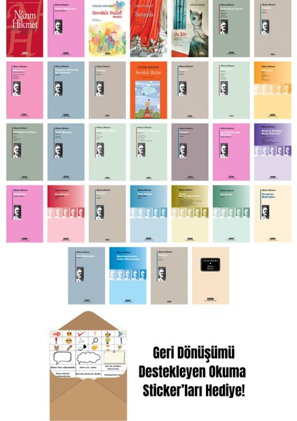 Nazım Hikmet 32 Kitap Seti + Okuma Sticker'ları