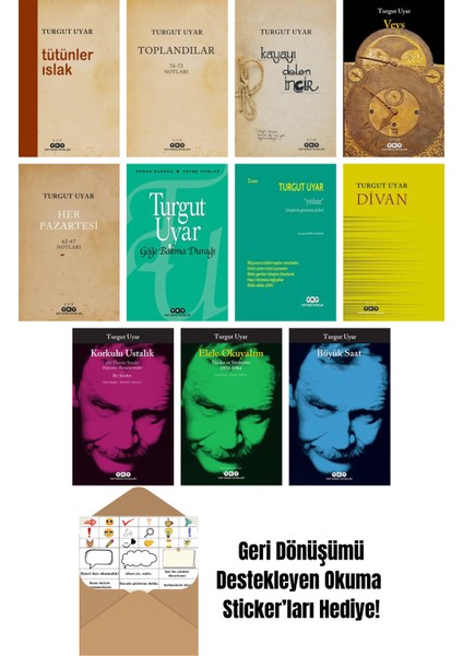 Turgut Uyar 11 Kitap Seti + Okuma Sticker'ları