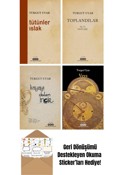 Turgut Uyar 4 Kitap Seti + Okuma Sticker'ları
