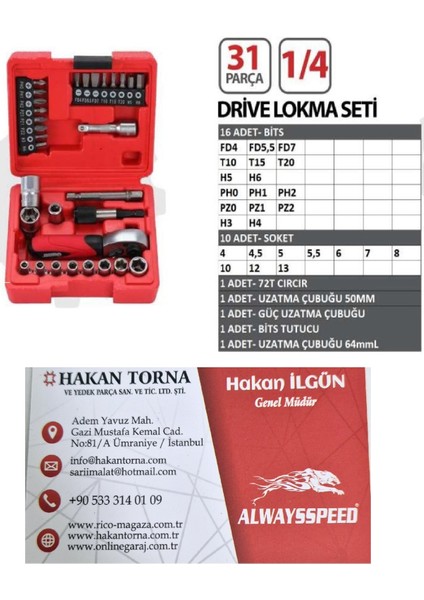 -Arm- Arm 31 Parça 1/4 Mini Lokma Takımı Seti Bits Uç Seti fiyatları