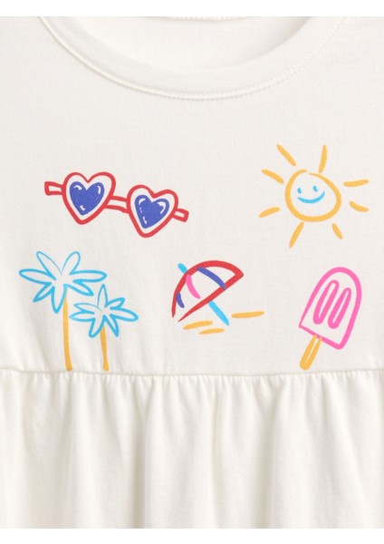 Kız Bebek Beyaz Bebek & Küçük Çocuk Babydoll Tunik Üst fiyatları