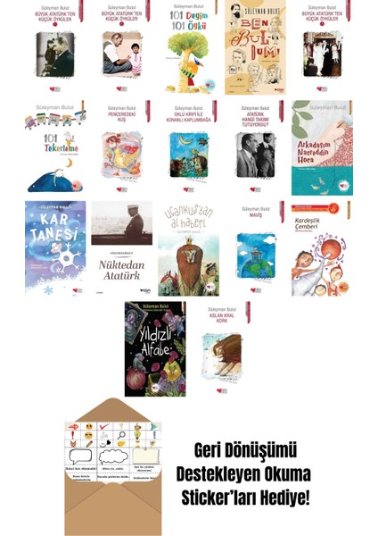 Süleyman Bulut 17 Kitap Seti + Okuma Sticker'ları