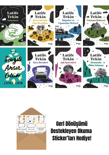 Latife Tekin 8 Kitap Seti + Okuma Sticker'ları