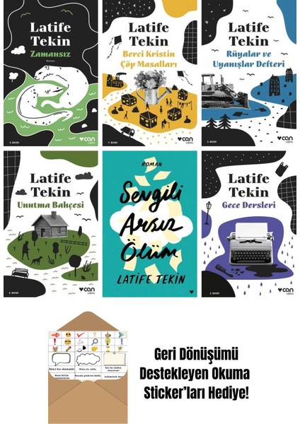Latife Tekin 6 Kitap Seti + Okuma Sticker'ları