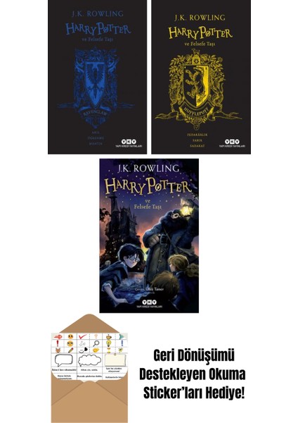 J.k. Rowling 3 Kitap Seti + Okuma Sticker'ları