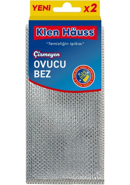 Çizmez Ovucu Bez 2 li – Güçlü Temizlik, Çiziksiz Yüzeyler!