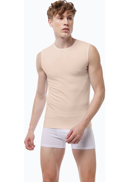 Görünmez Atlet Erkek Ten Rengi Sıfır Yaka Iz Yapmayan Modal Kolsuz Atlet 007 fiyatları