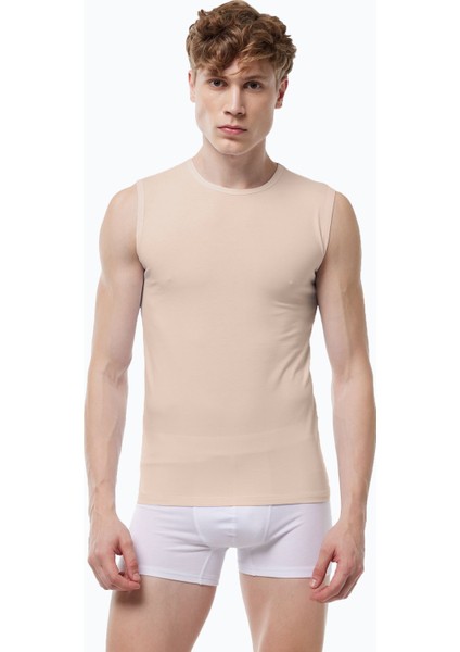 Görünmez Atlet Erkek Ten Rengi Sıfır Yaka Iz Yapmayan Modal Kolsuz Atlet 007 modelleri