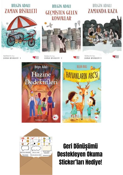 Bilgin Adalı 5 Kitap Seti + Okuma Sticker'ları