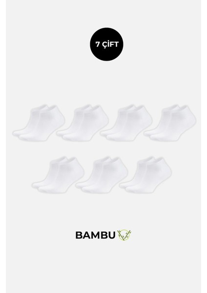 Bambu Kadın Kutulu 7 Çift Patik Çorap modelleri