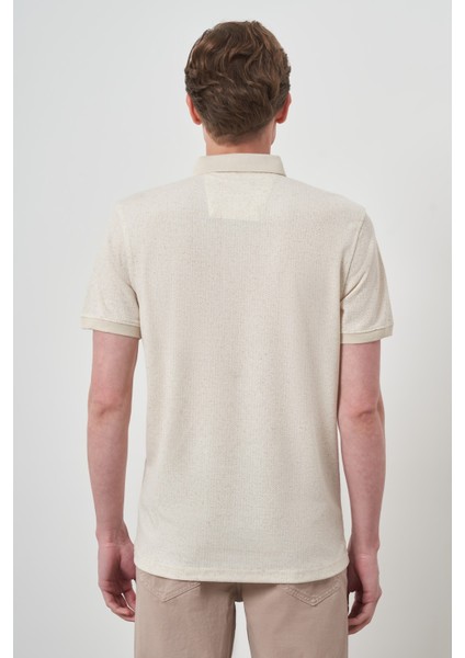 Erkek Kremrengi Trend Polo Yaka T-Shirt indirimleri