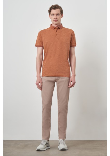 Erkek Kiremit Trend Polo Yaka T-Shirt fiyatları