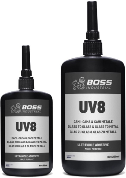 Uv8 Cam Yapıştırıcı Camı Cama & Camı Metale Yapıştırma (250ML.)