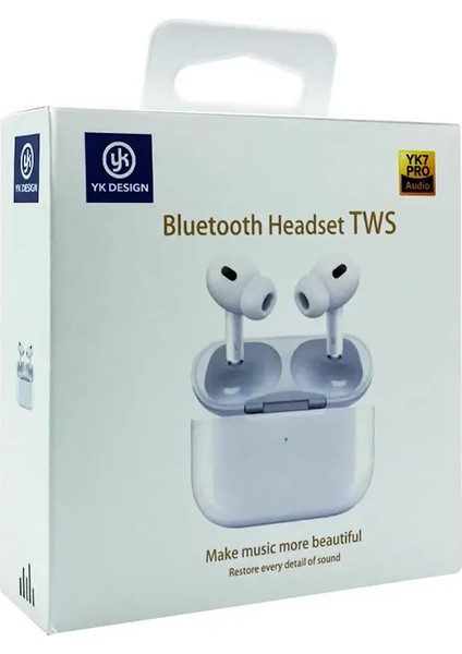 Yk Desıgn Yk7 Pro Bluetoothlu Kablosuz Kulaklık