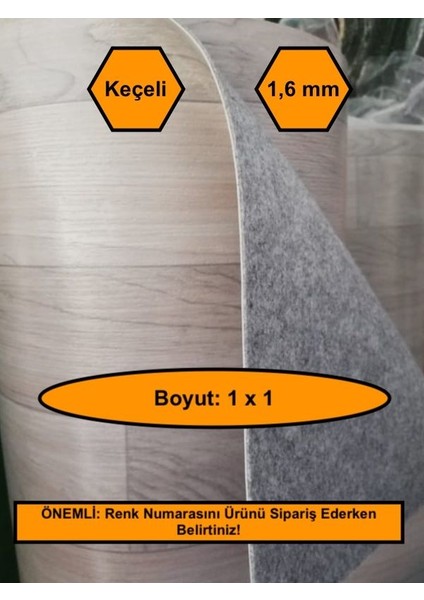 1x1 Metre Pvc Mineflo Kalın Zemin Kaplama, Yer Döşemesi Muşamba, Serfloor, Dekorfloor